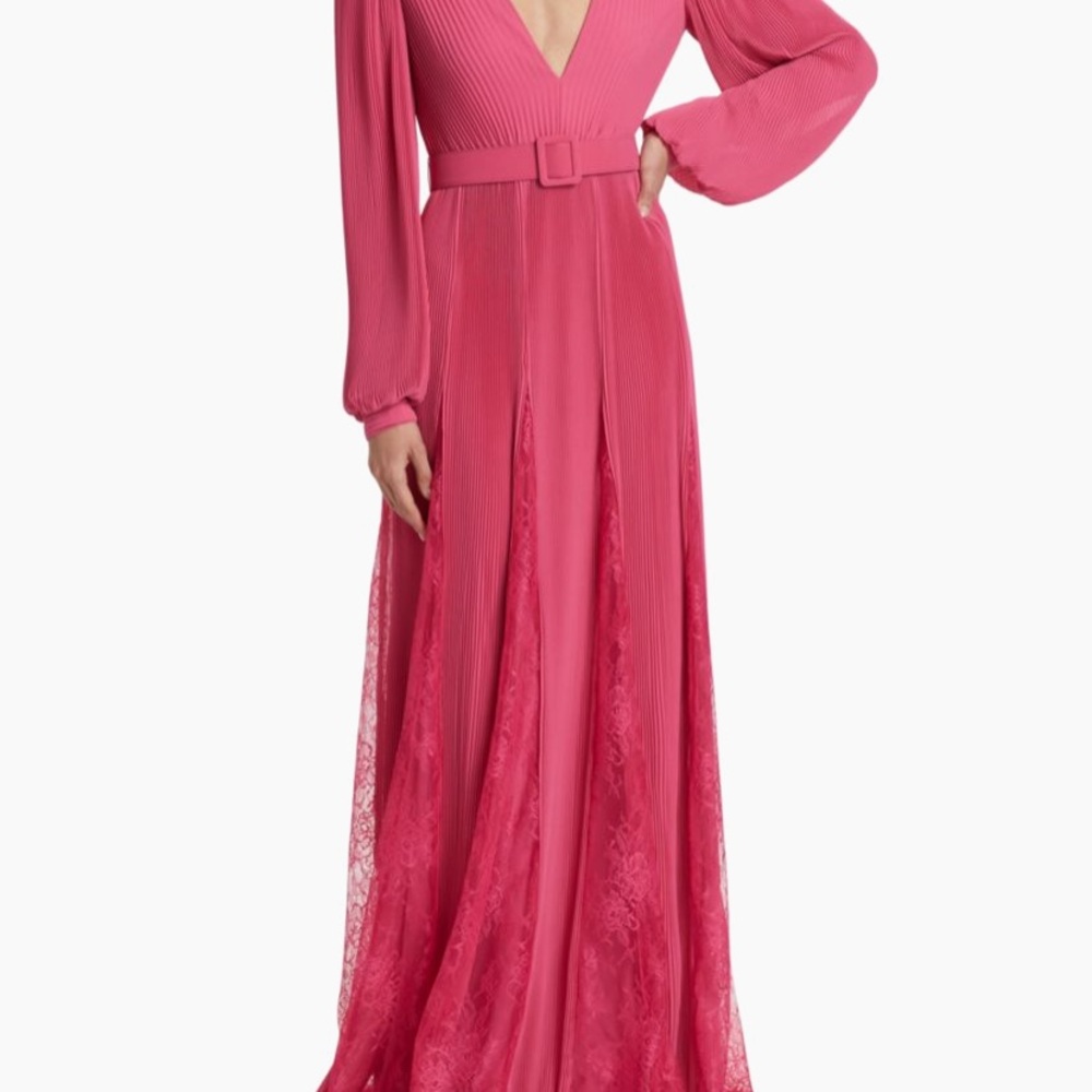 Elegant Pink Maxi Dress